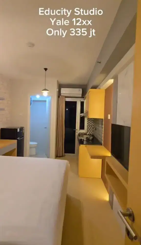 Educity Studio Furnish Lengkap tinggal masuk saja bawa koper