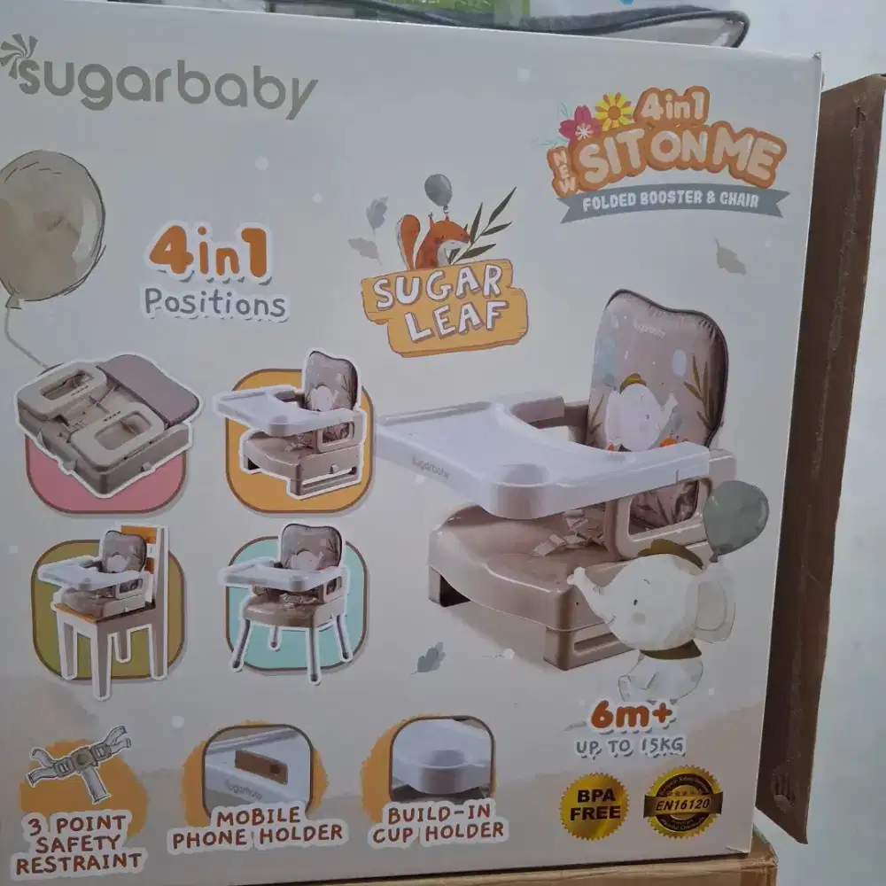 DIJUAL BABY CHAIR MERK SUGAR BABY 4 IN 1