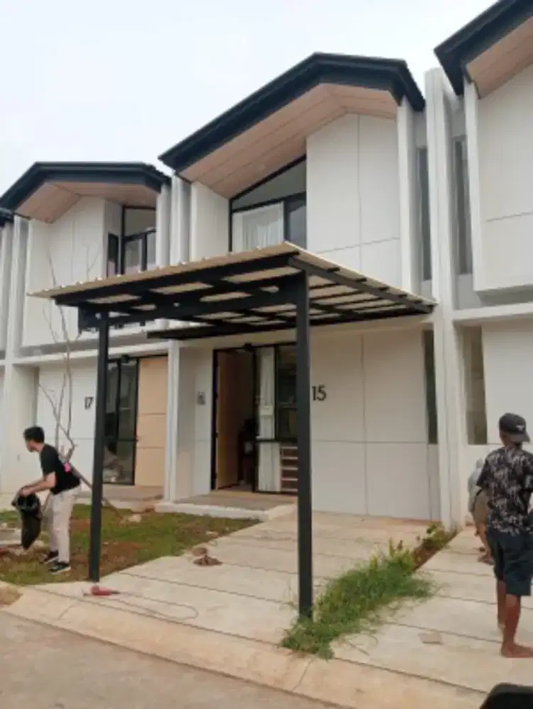 Kanopi baja ringan atap alderon, spandek pasir dan polos