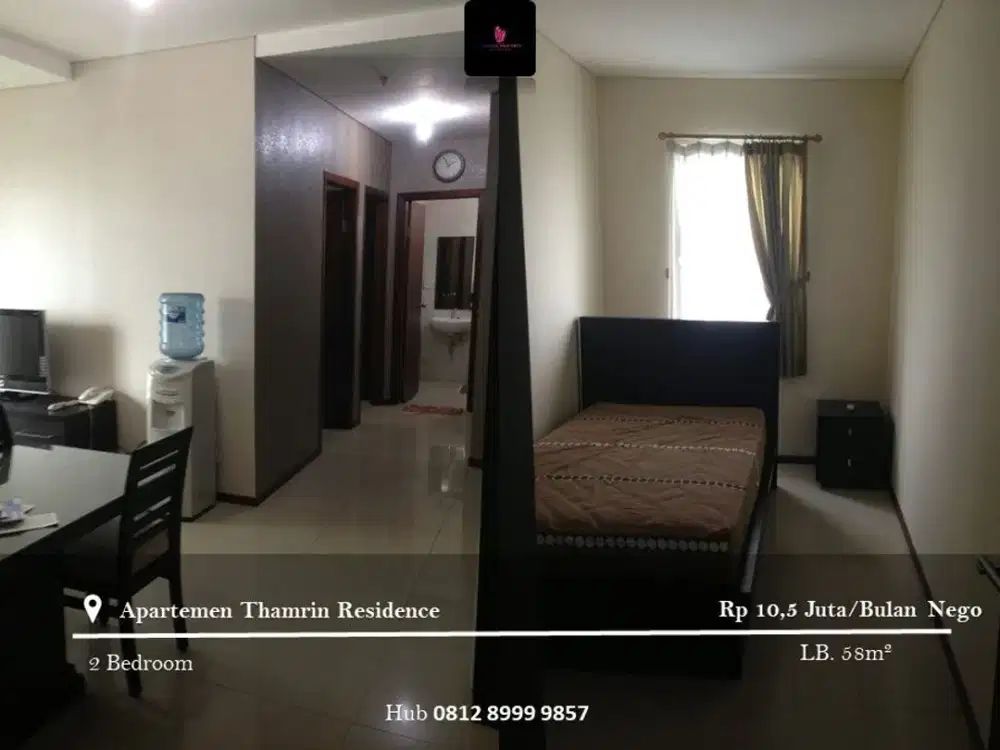 Disewakan Apartement Thamrin Residence Low Floor 2BR FF