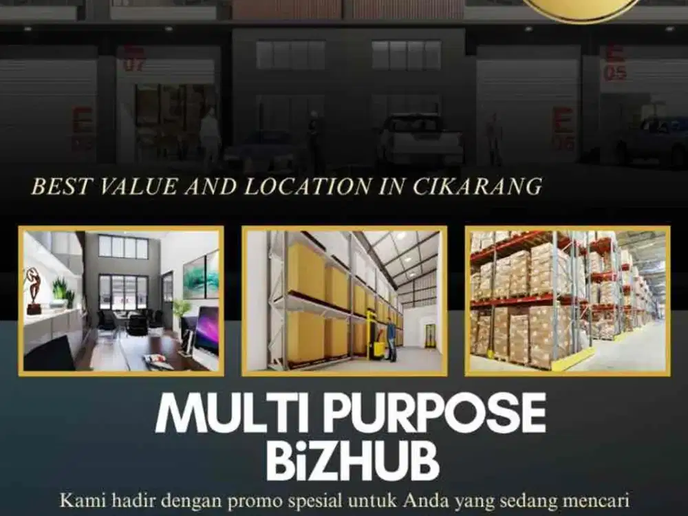 INGIN PUNYA RUKO MULTIGUNA DI KAWASAN INDUSTRI TERBESAR?