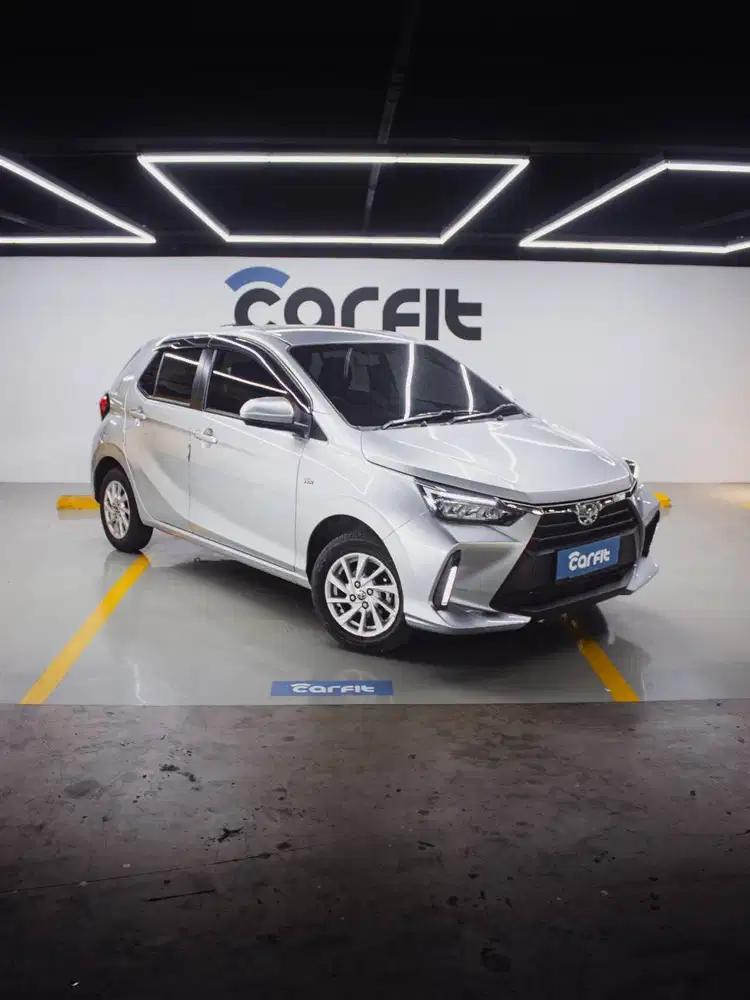 2024 like new Toyota Agya 1.2 G CVT Silver Metallic low km, Istimewa!