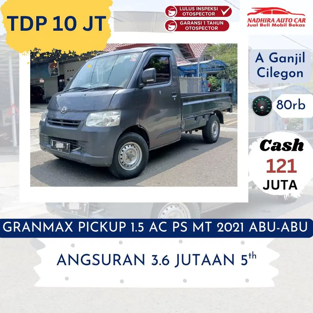Promo TDP 10 Juta Granmax Pickup 1.5 AC PS Mt 2021 Abu-abu