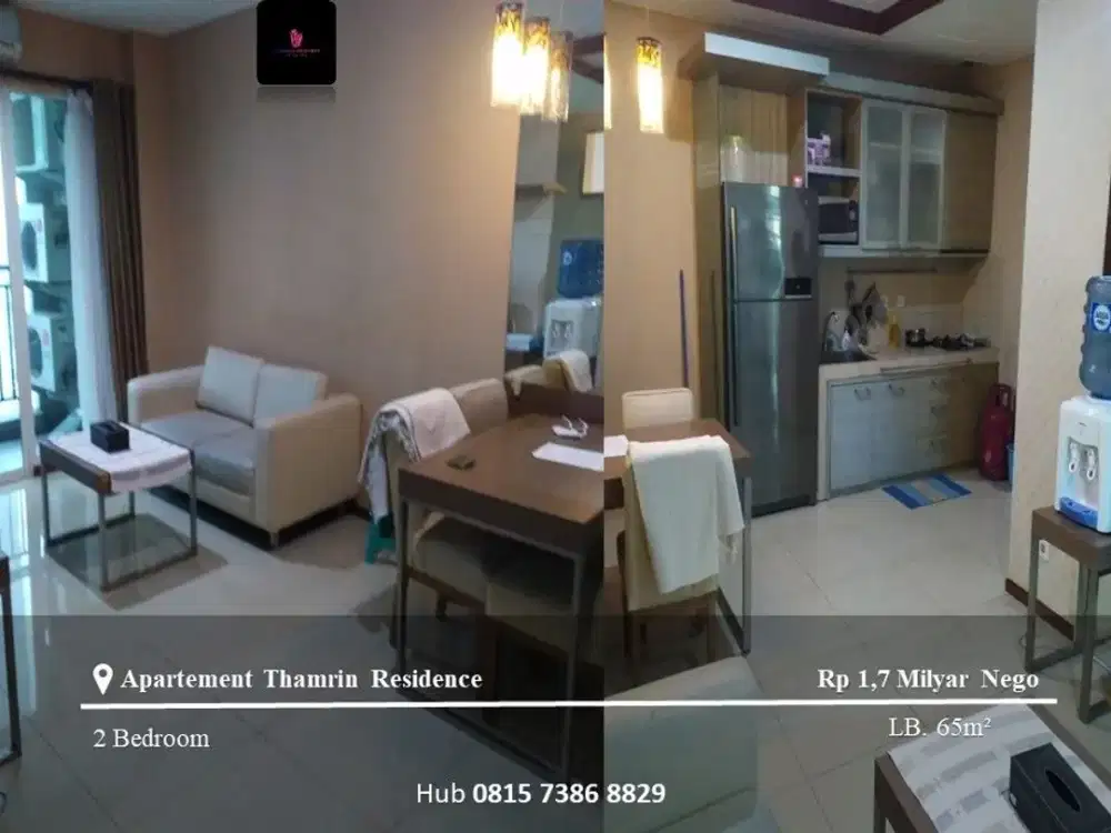Dijual Apartement Thamrin Residence High Floor 2BR FF