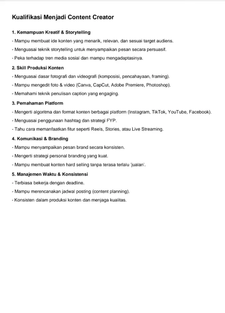 Content Creator / PA