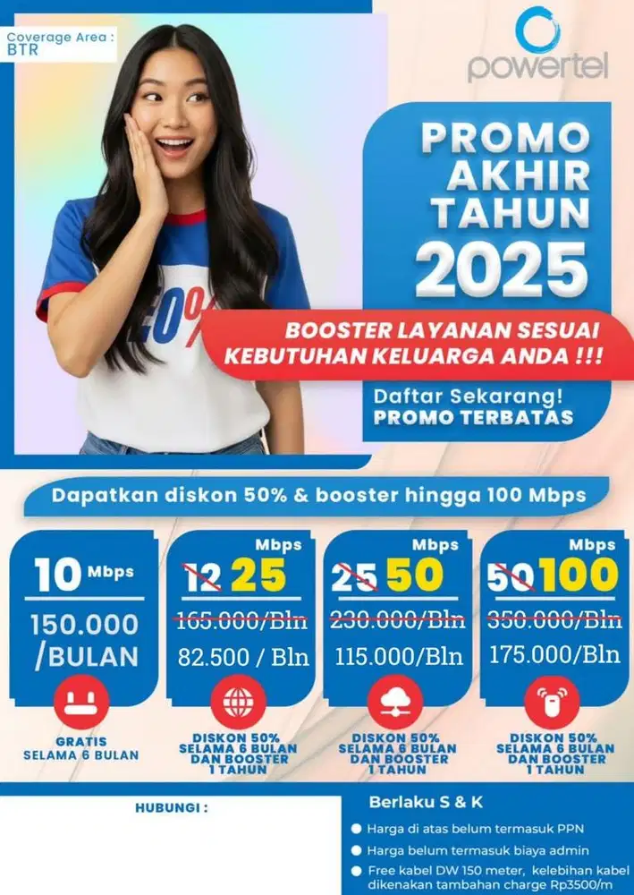 Pasang Baru Internet POWERTEL BEKASI