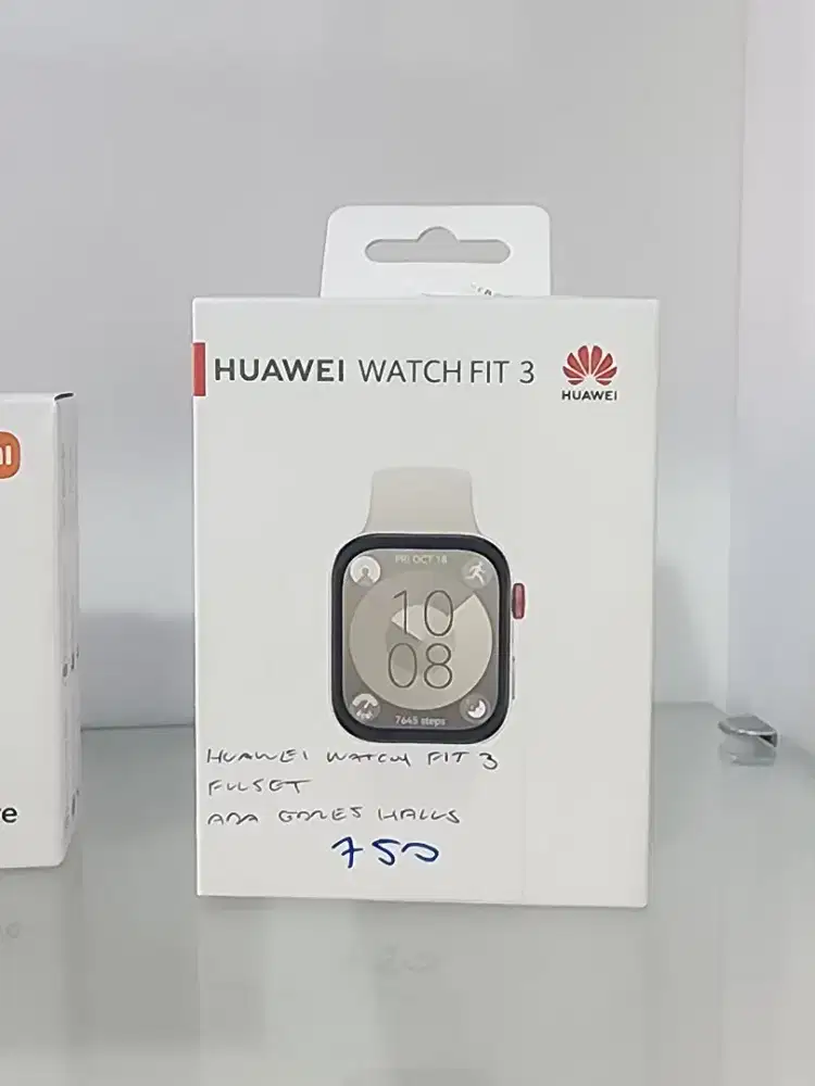 Huawei watch fit 3 , lengkap fullsett dus , cas , buku2 , tinggal pake