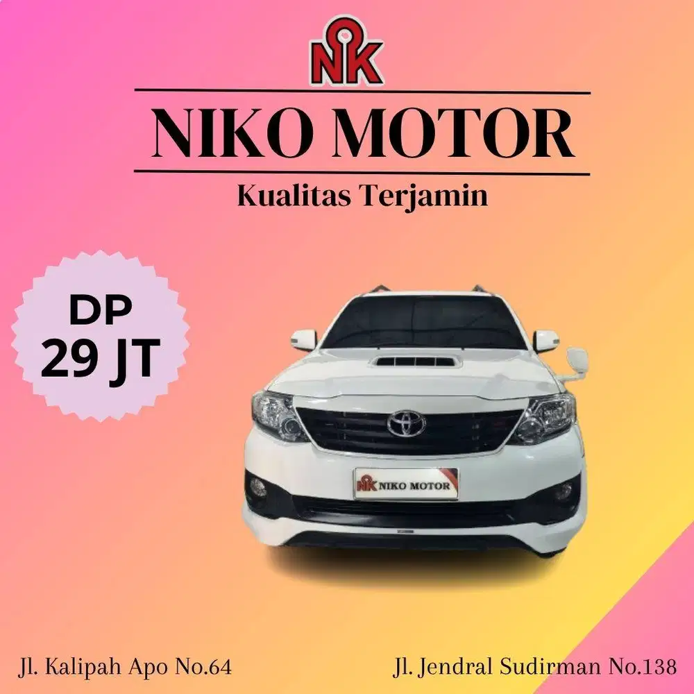 (MULUS) FORTUNER 2.5 G VNT TRD SOLAR 2015 AT