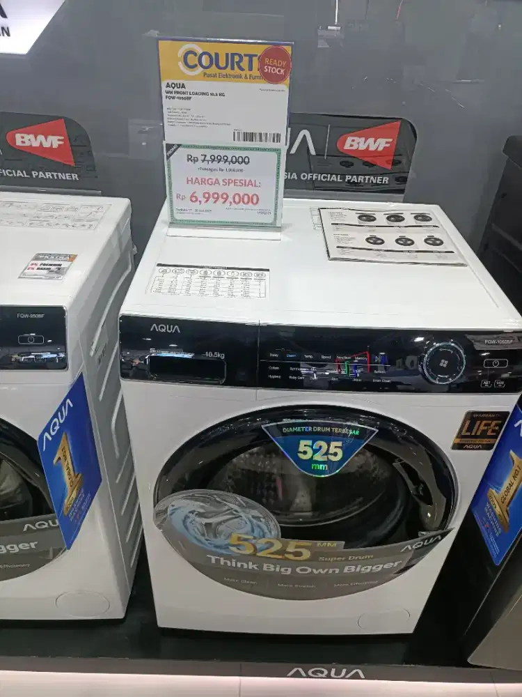 Kredit Kredivo Mesin cuci Aqua 10.5Kg Bunga 0 Tanpa Dp