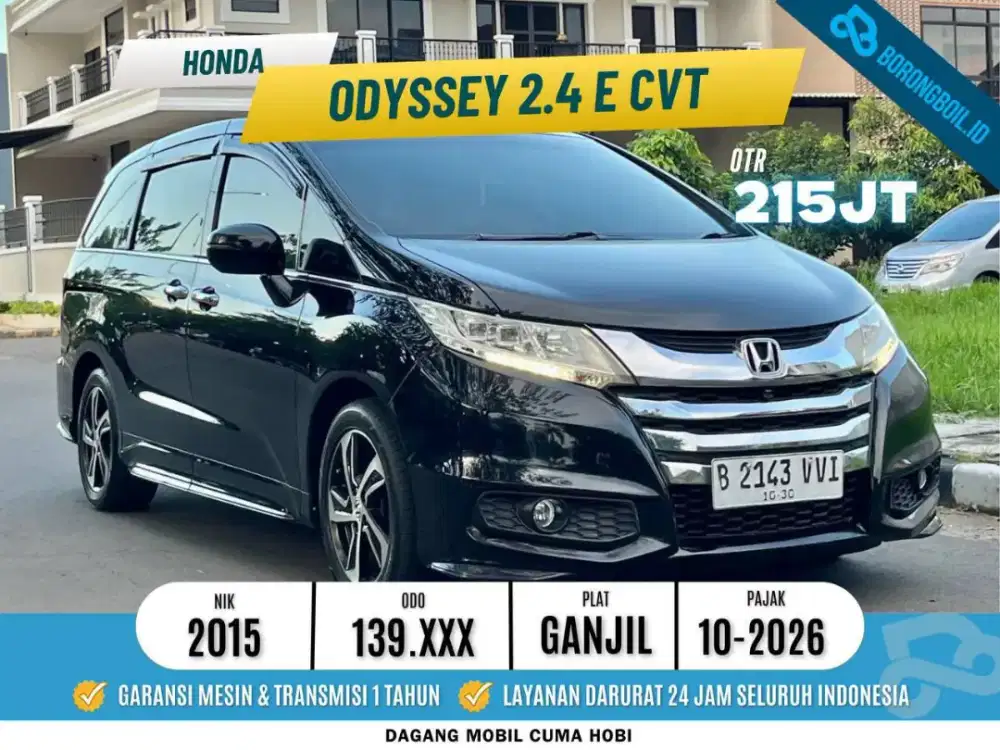 Odyssey 2.4 E CVT 2015 Hitam Mutiara