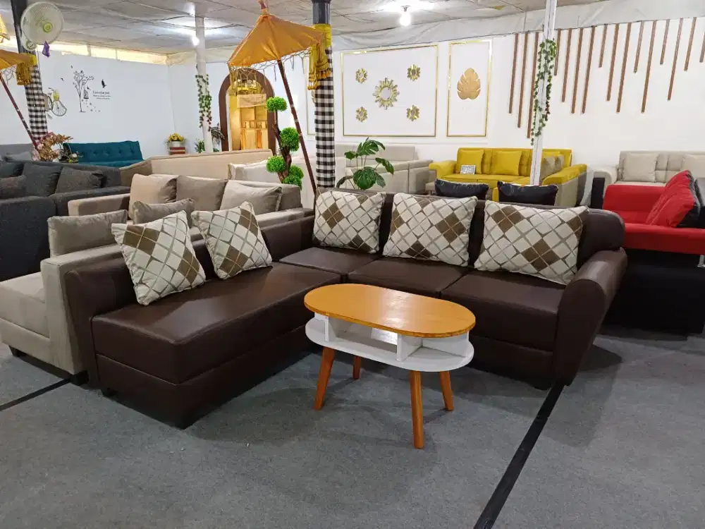 Sofa L putus. Ready cover vinil