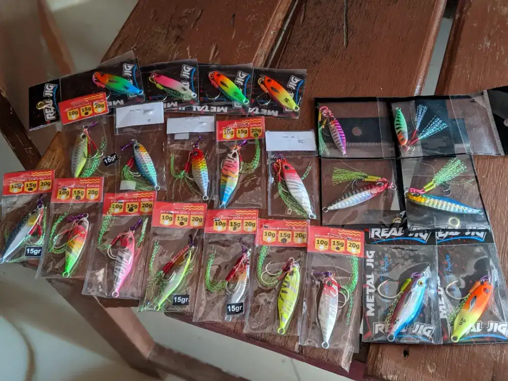 Umpan pancing Metal Jig casting 10gram 15g 20g