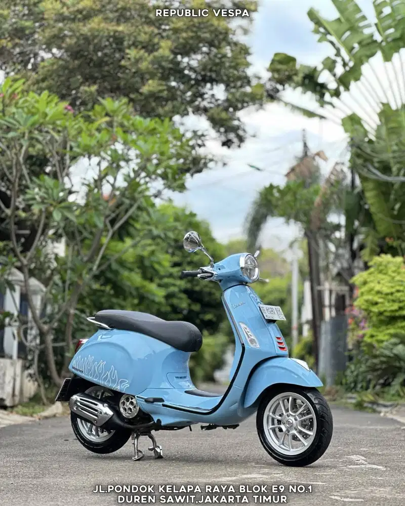 DIJUAL CEPAT PRIMAVERA S150 IGET ABS LED TH 2024 WARNA BLUE CAPRI