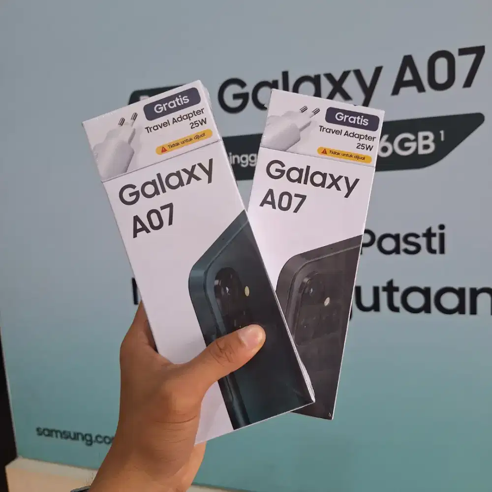 Samsung A07 ram 4+4/64gb promo bonus Adapter 25watt