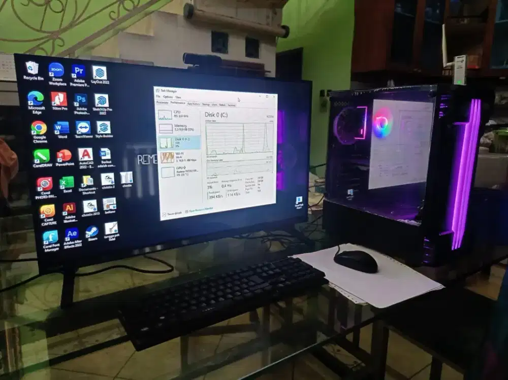 PC komputer ser processor i7 LCD32 in