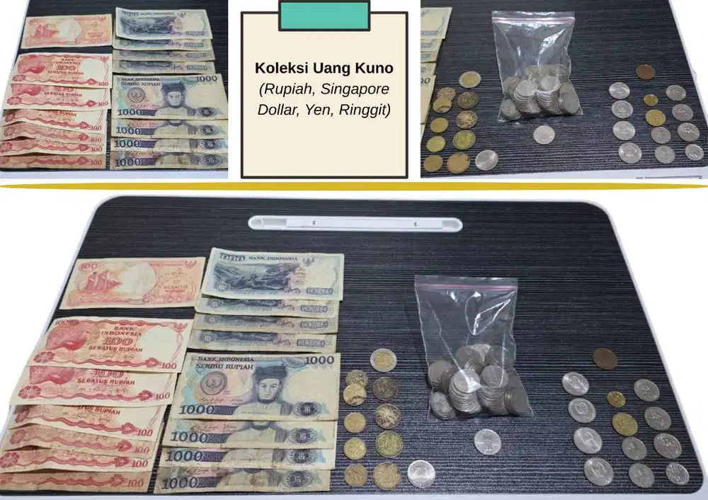 Uang Kuno Asli Koleksi Langka Indonesia, Singapore, China, Malaysia