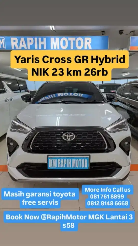 Yaris Cross S Hybrid GR tertinggi spt Baru