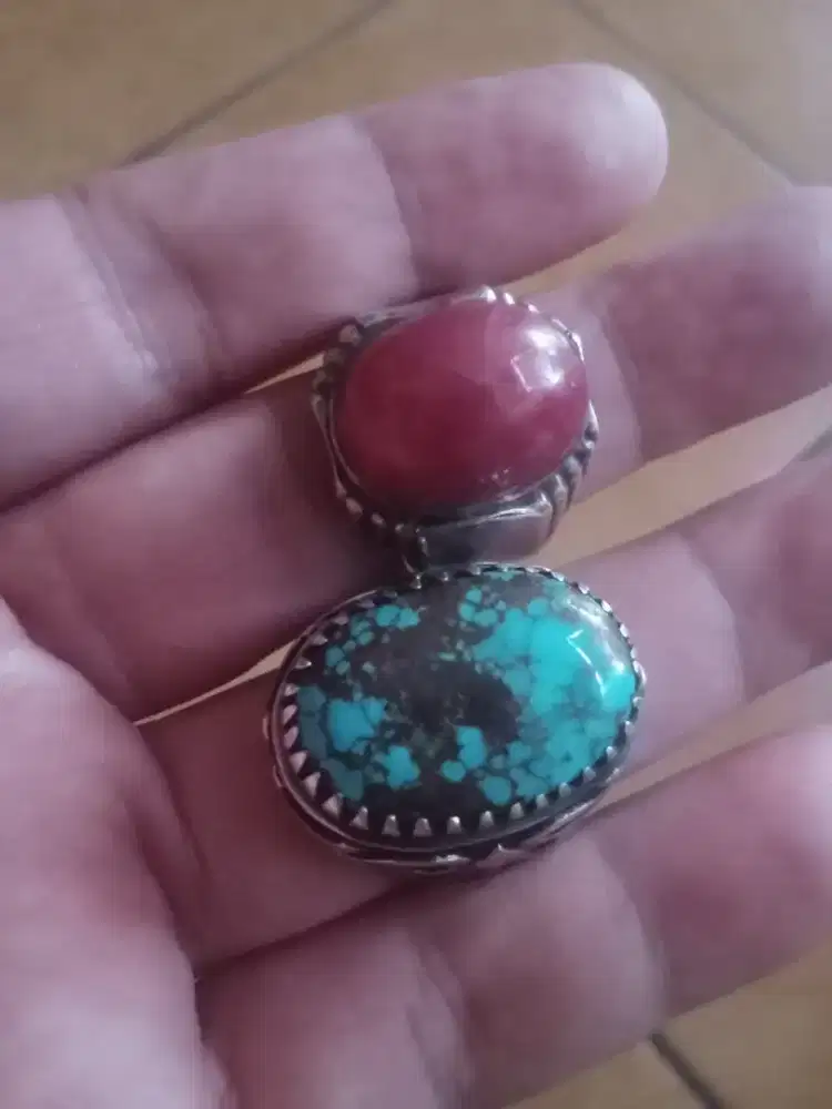 Jual borongan batu akik pirus dan red borneo