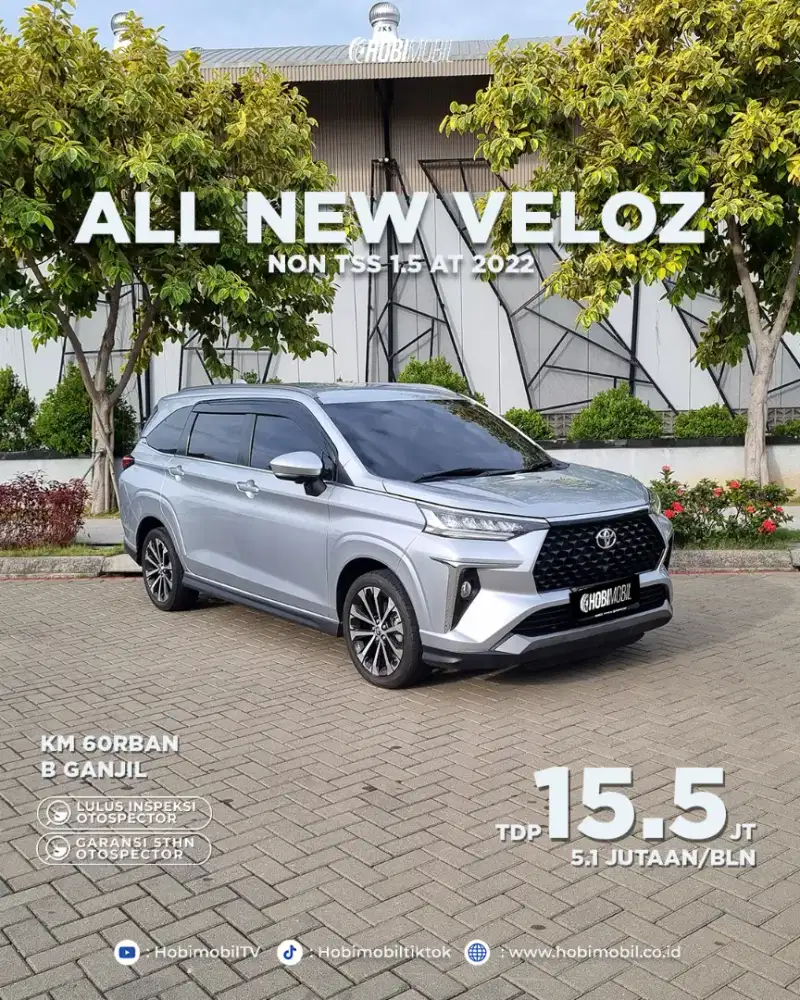 All New Veloz Q Non TSS 1.5 AT Thn 2022