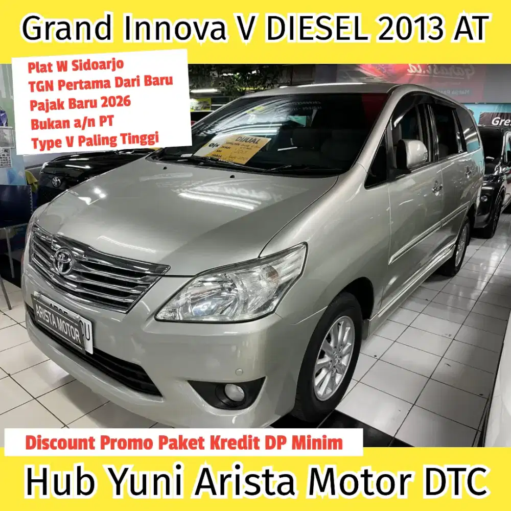 Grand Innova V Diesel Matic 2013 TGN1 PjkBaru IritBBM Istimewah