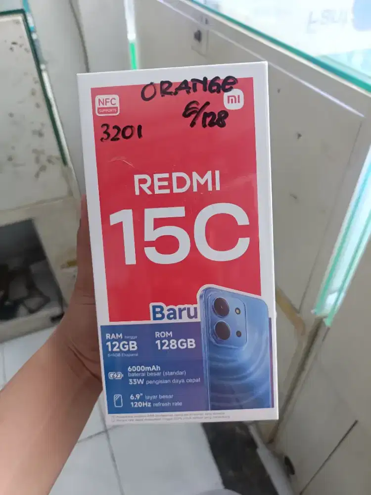 REDMI 15C RAM 6+6/128 PALINGMURAH BISA COD FREE ONGKIR