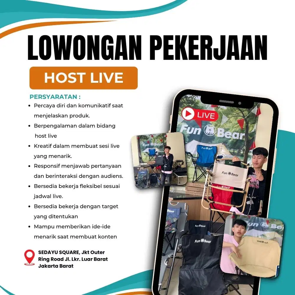 LOWONGAN KERJA HOST LIVE STREAMING