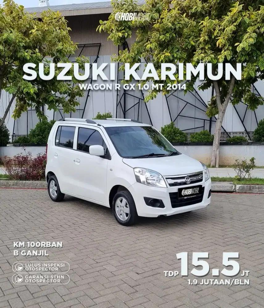 Karimun Wagon R GX 1.0 MT Thn 2014 Pemakaian 2015