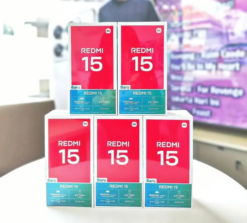 REDMI 15 RAM 8GB BATERAI 7000 mAh