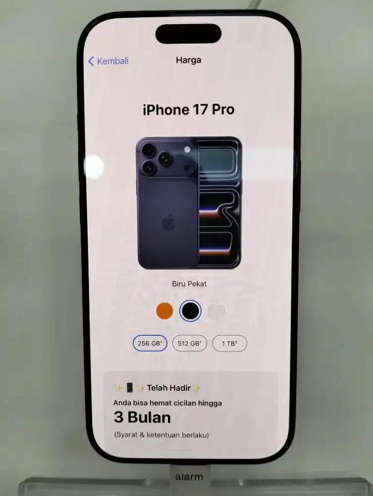 Cicilan Iphone 17 pro 256 GB Bebas 1x Cicilan