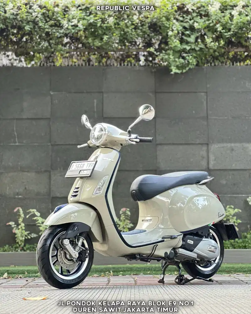 DIJUAL CEPAT PIAGGIO VESPA PRIMAVERA S150 IGET ABS LED TH 2022 BEIGE