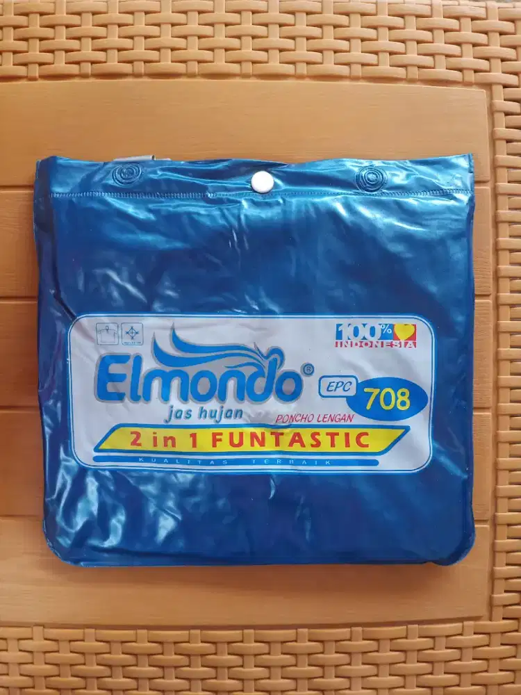 Jas hujan ponco lengan dua orang