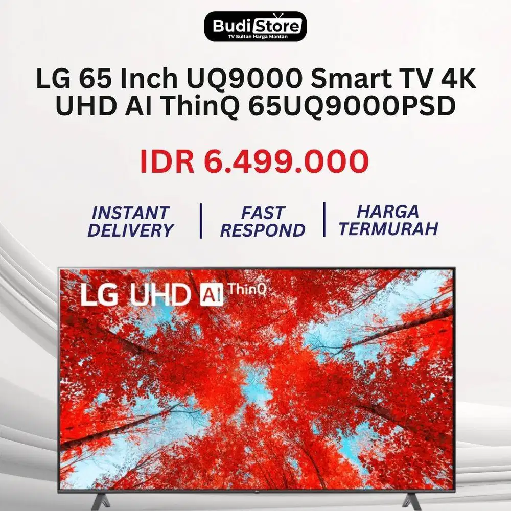 LG 65 Inch UQ9000 Smart TV 4K UHD AI ThinQ 65UQ9000PSD