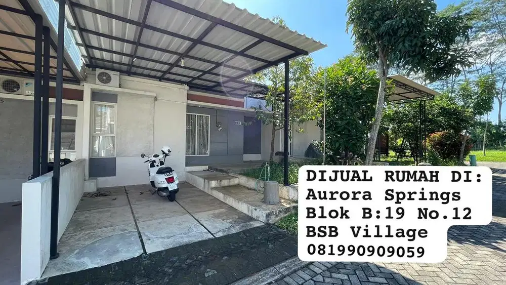 DIJUAL RUMAH TUMBUH ASRI DAN NYAMAN