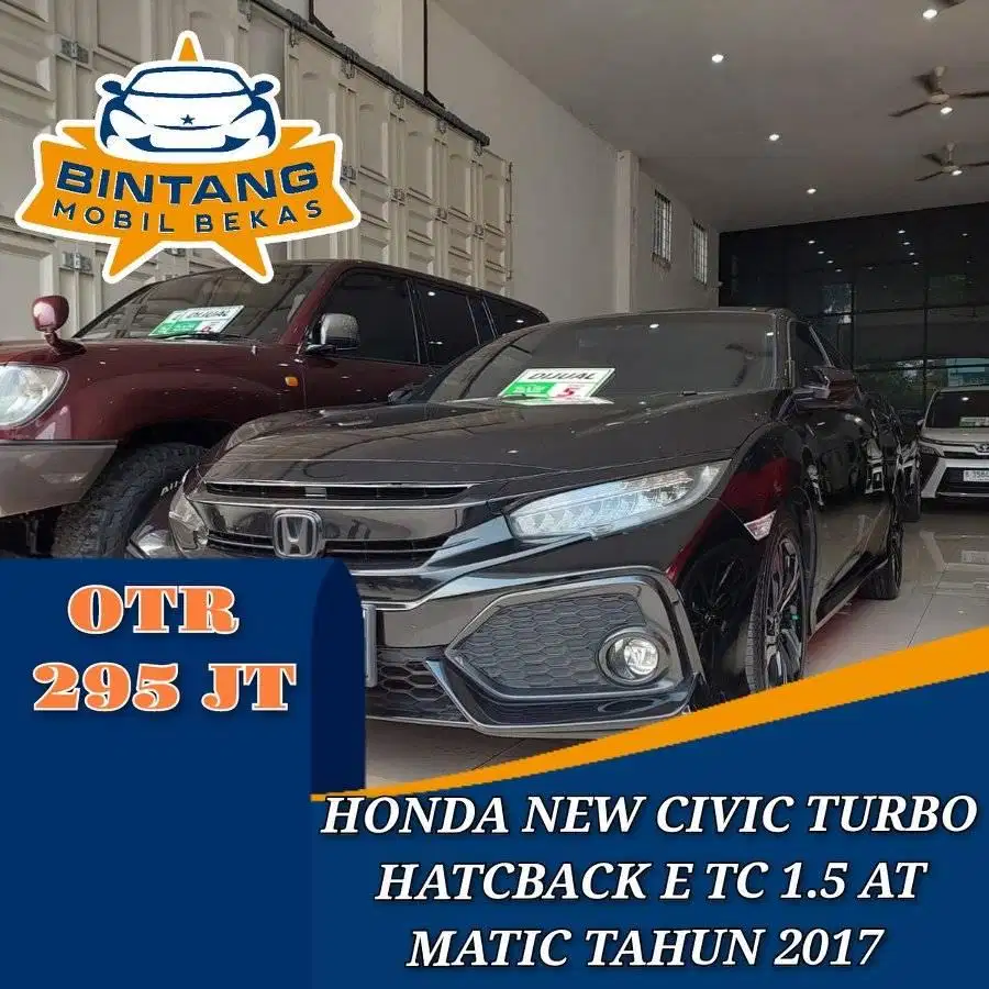 HONDA NEW CIVIC TURBO HATCBACK E CVT 1.5 AT MATIC 1500 CC TAHUN 2017