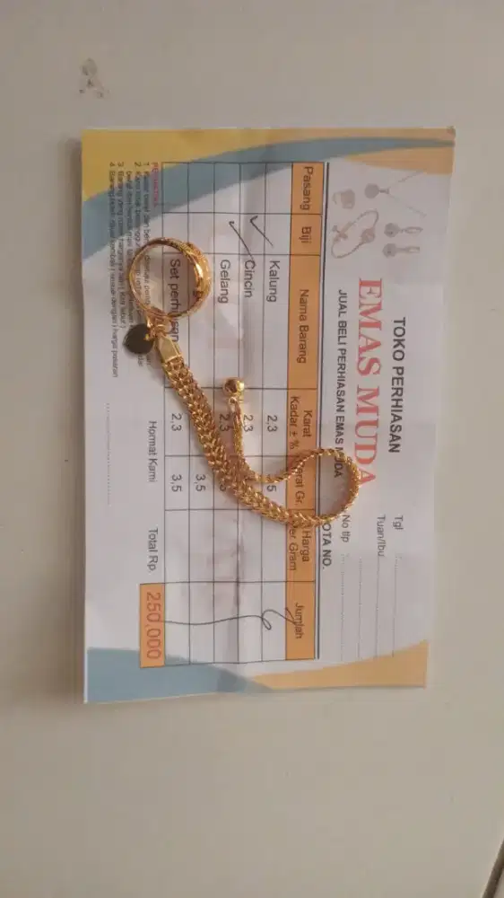 Cincin gelang rantai
