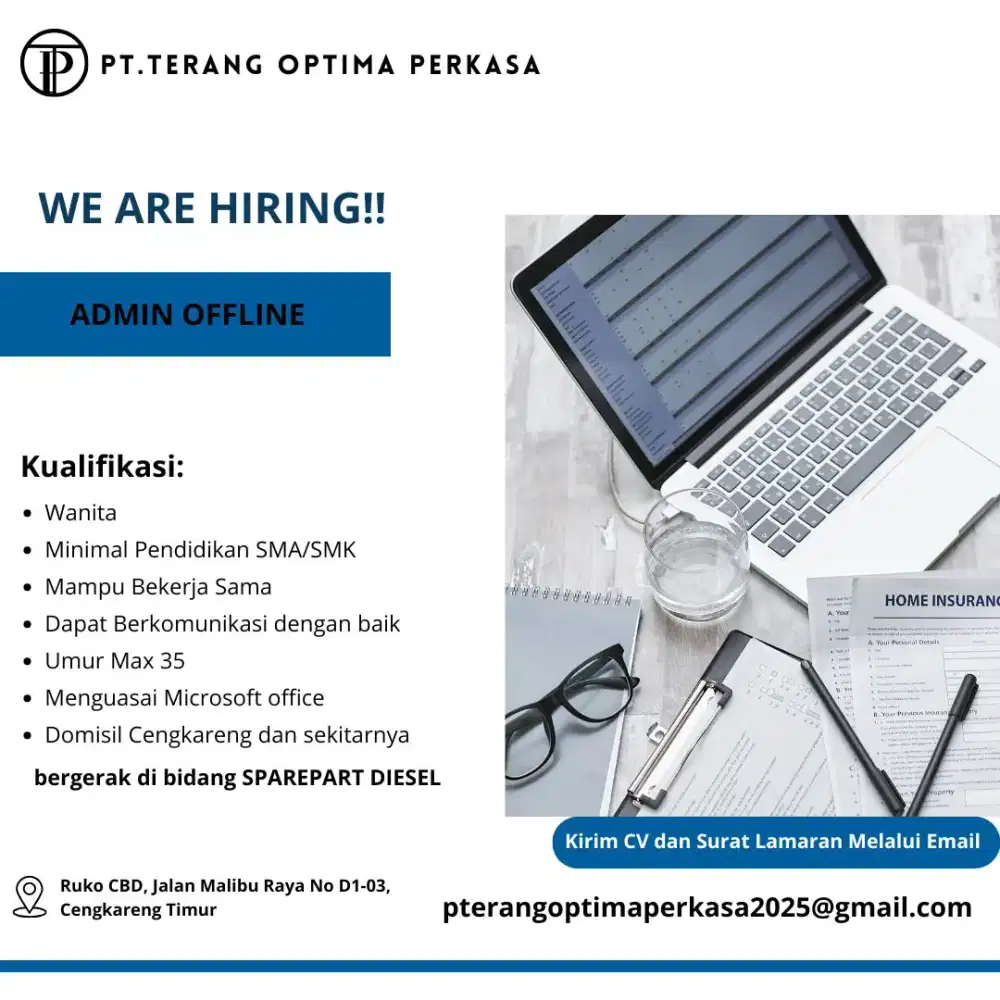 Lowongan kerja Admin offline