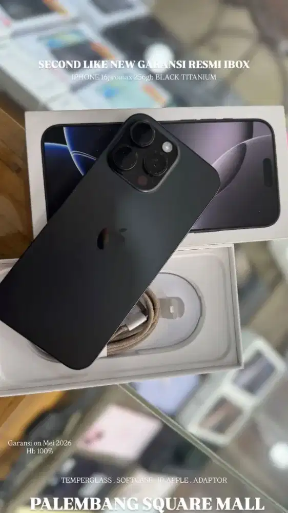 Second like new iphone 16promax 256gb garansi resmi ibox