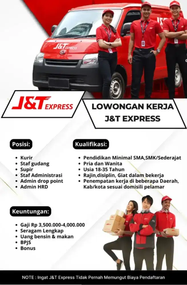 Lowongan kerja jnt