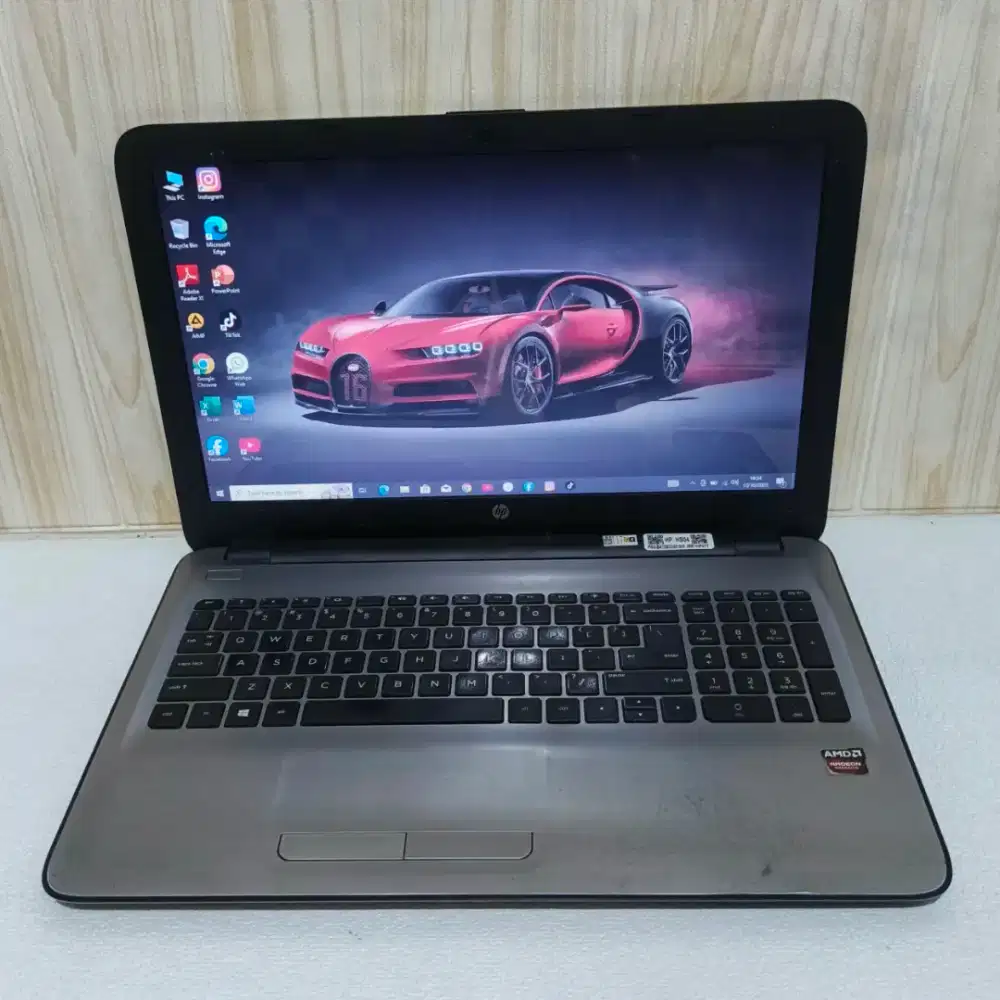 HP 15 slim AMD-A10 gen9 dual Radeon Ram8GB/ssd128GB/hdd750GB bogor