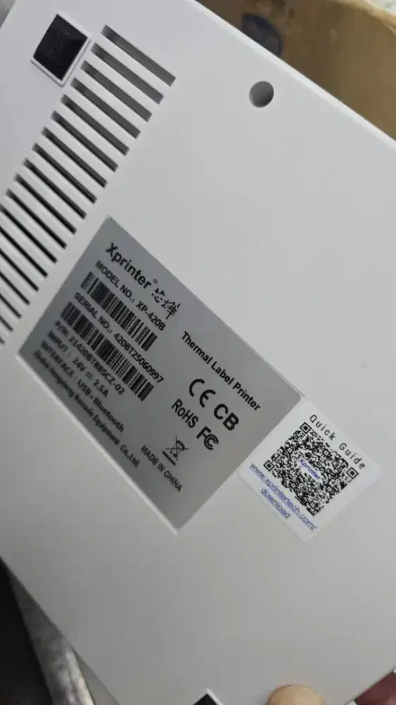 Mesin printer label