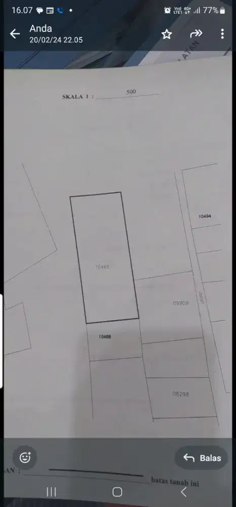 Tanah di jual cepat