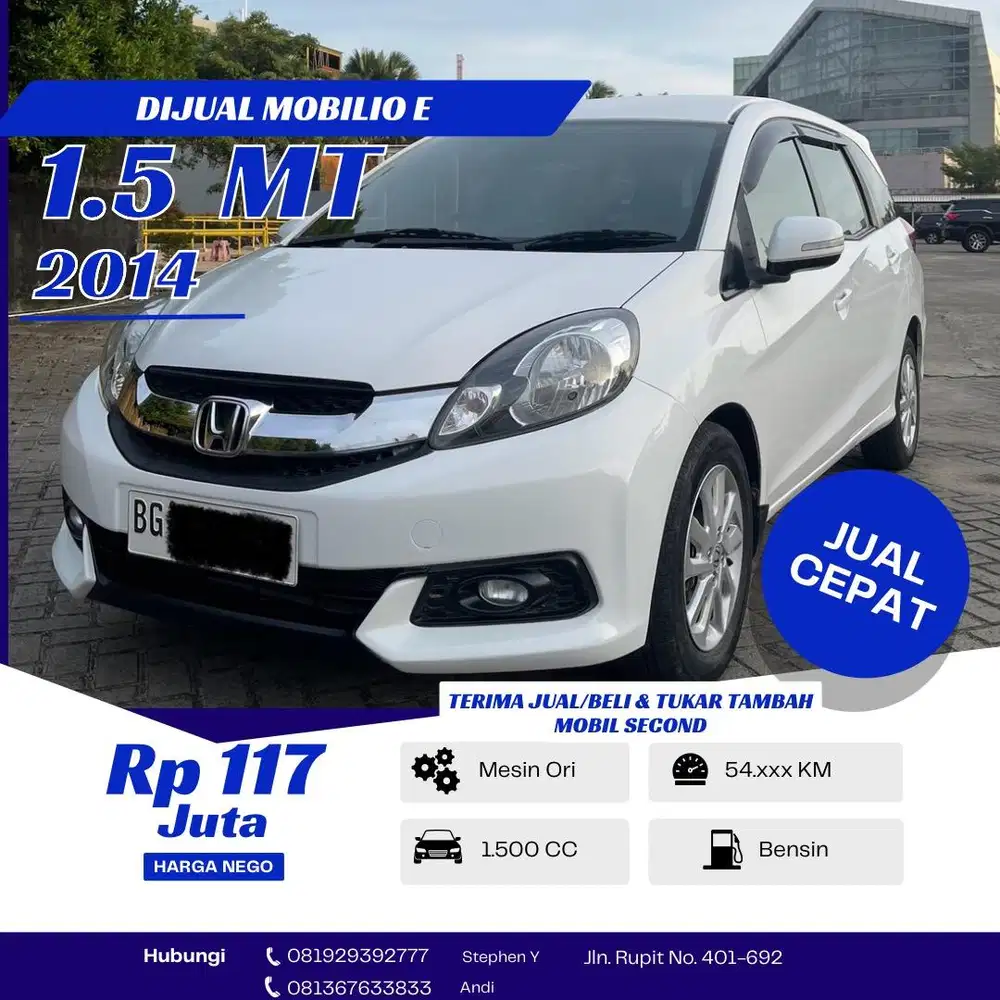 MOBILIO E MANUAL DP 20 jt, kondisi seperti baru