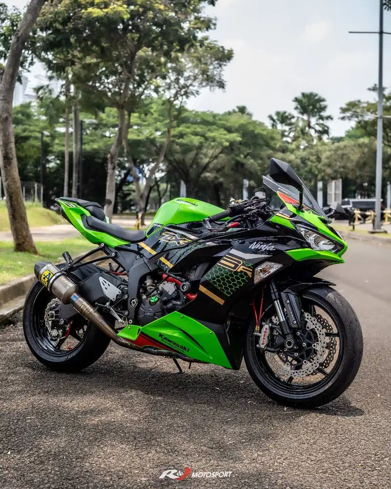 Kawasaki Zx636 Nik 2019 Warna Hijau HoneyComb Knalpot Arrow