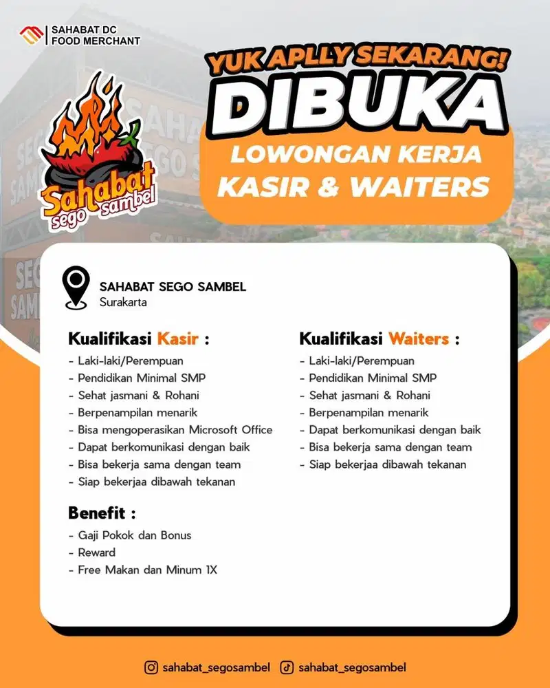 LOKER KASIR & WAITER