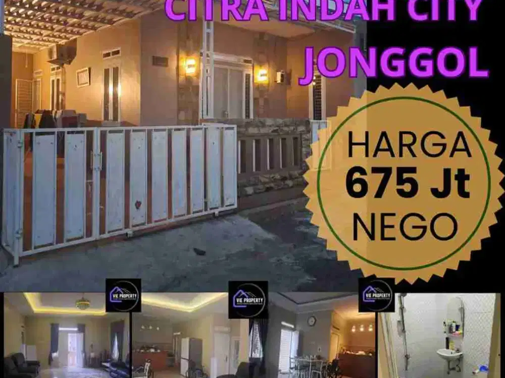 Jual Cepat Rumah Siap Huni 675 Jt Nego. Citra Indah City Cileungsi Jonggol.