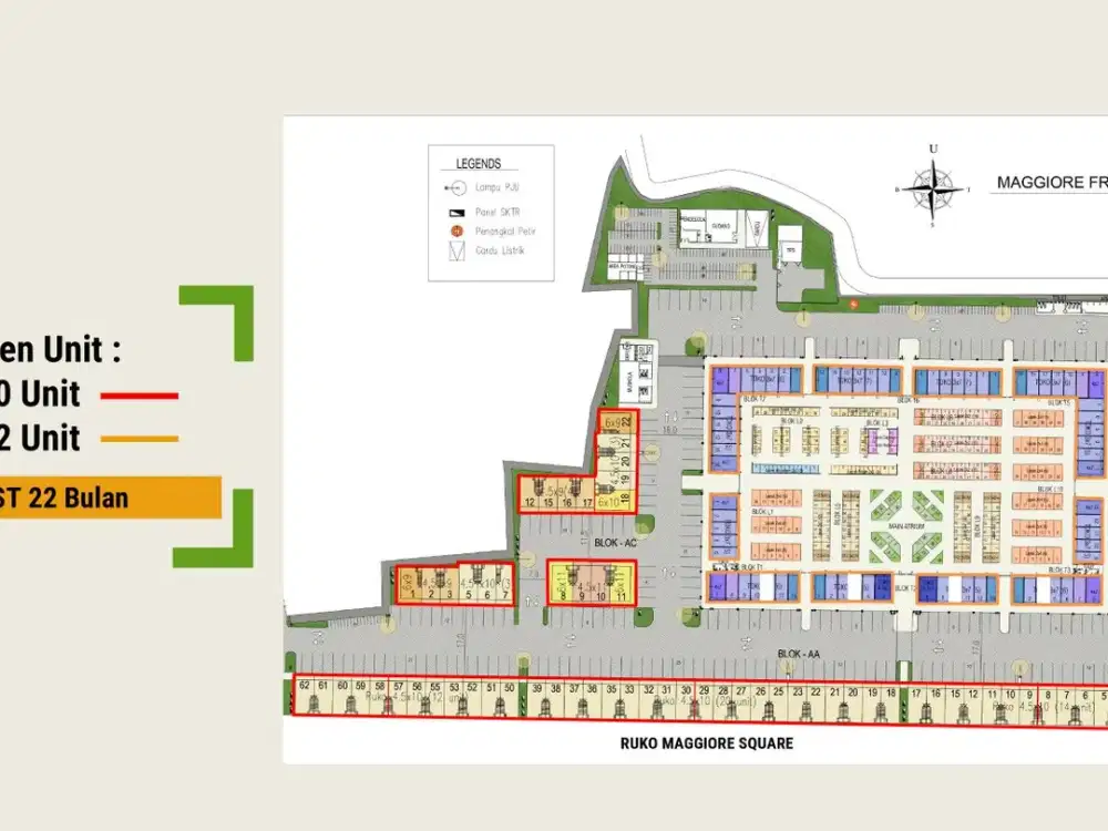 Terlaris under 1M Kawasan Traffic Tinggi Maggiore Termurah Ruko & Kios Paramount land
