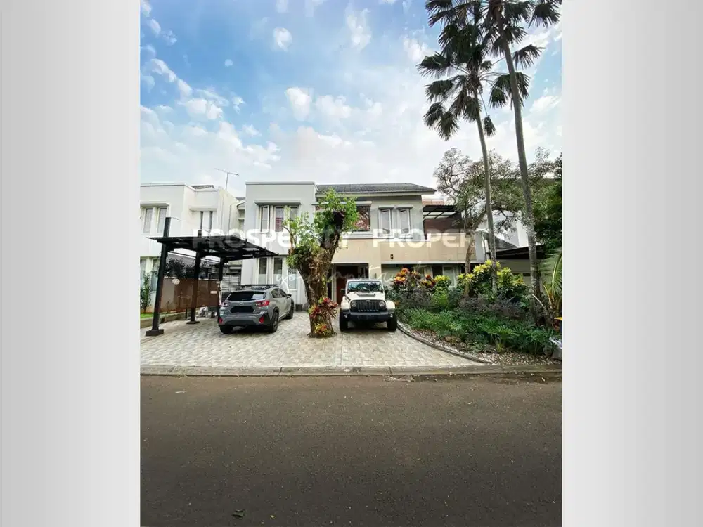Rumah Mewah di Cluster Sutera Lavender Bonus Kolam Renang Pribadi Bangunan 2 Lantai 5 kamar Tidur dengan Layout Plong di Alam Sutera Tangerang Selatan