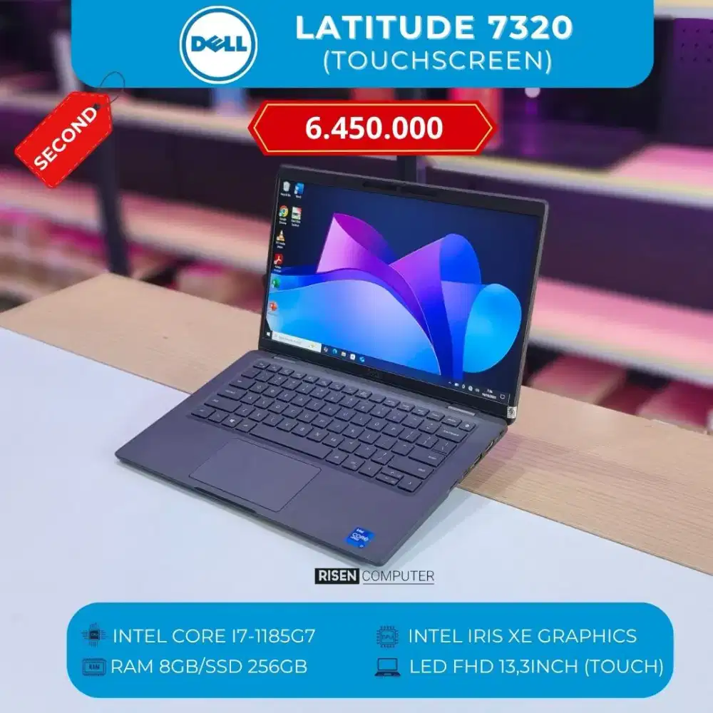 DELL LATITUDE 7320 Core I7-1185G7 FHD 13.3inch RAM 16GB SSD 256GB