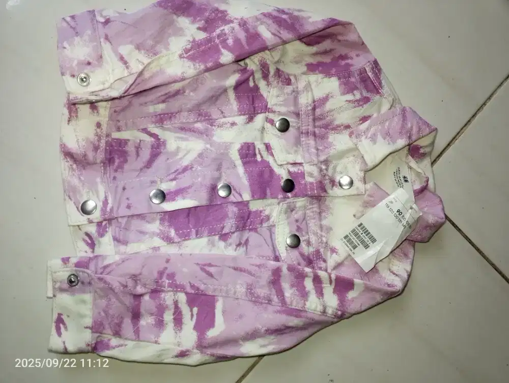 JAKET ANAK HNM MOTIF UNGU