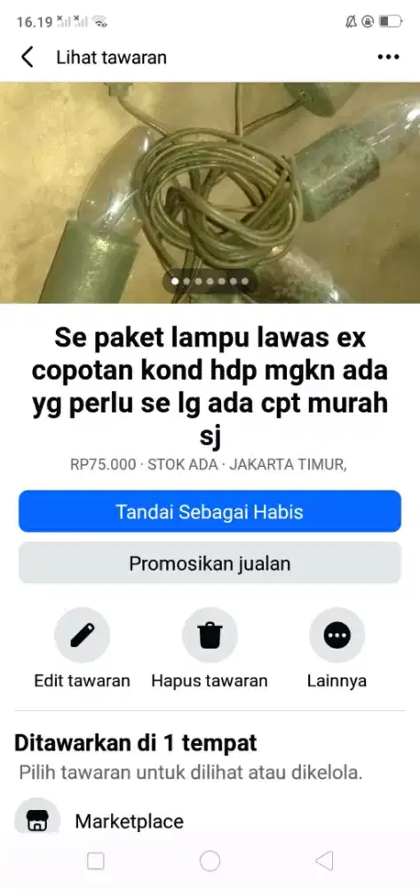 Se paket piting lampu lawas kond bgs ex copotan mgkn perlu murah sj